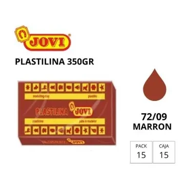 [649738] PLASTILINA JOVI GRANDE 72 MARRON 350 G
