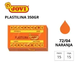 PLASTILINA JOVI GRANDE 72 NARANJA 350 G
