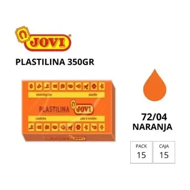 [649733] PLASTILINA JOVI GRANDE 72 NARANJA 350 G