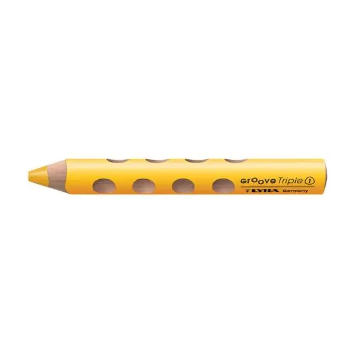 [70147] LÁPICES LYRA GROOVE TRIPLE 1-AMARILLO 6UD
