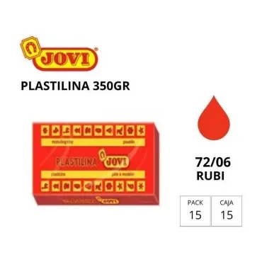 [649735] PLASTILINA JOVI GRANDE 72 RUBI 350G
