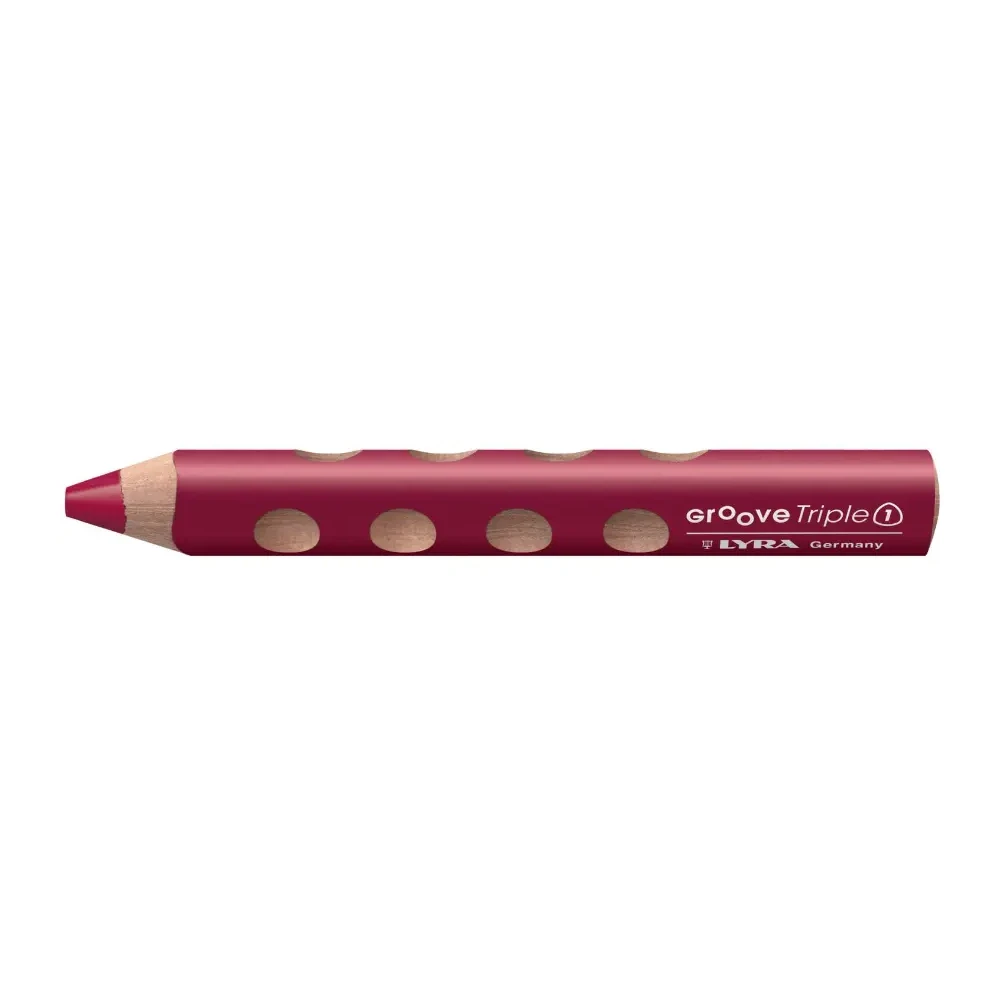 [70149] LÁPICES LYRA GROOVE TRIPLE 1-ROJO 6UD 