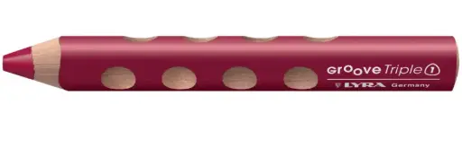 [70149] LÁPICES LYRA GROOVE TRIPLE 1-ROJO 6UD 