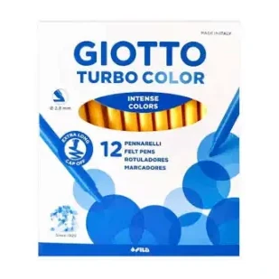 [70157] ROTULADOR GIOTTO TURBO COLOR UNICOLOR AMARILLO OSCURO 12 UDS 