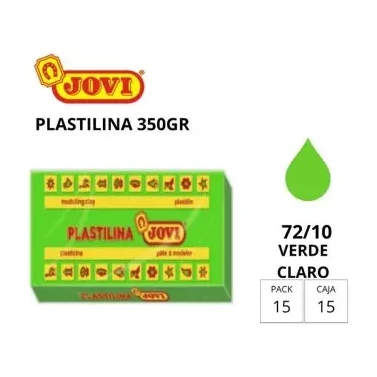 [649739] PLASTILINA JOVI GRANDE 72 VERDE CLARO 350 G