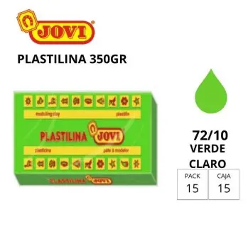 [649739] PLASTILINA JOVI GRANDE 72 VERDE CLARO 350 G