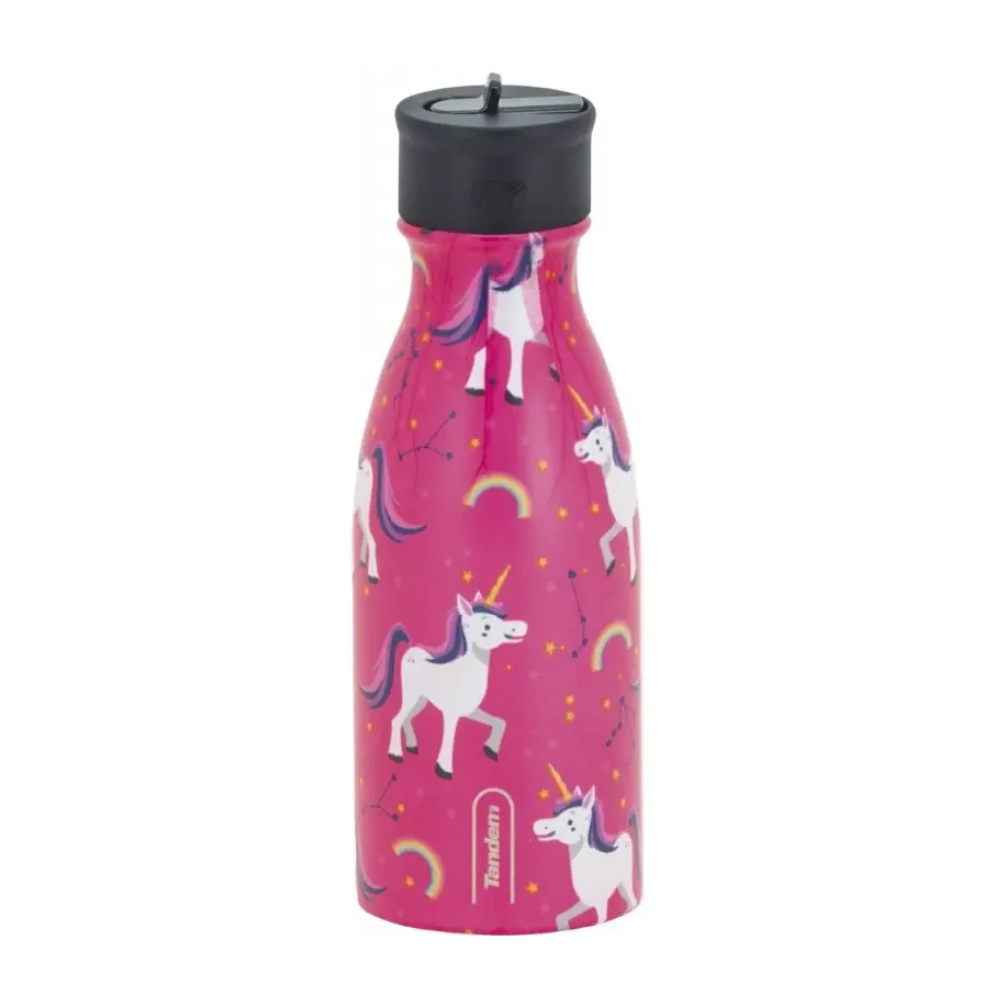 [541258] BOTELLA SPORT KID UNICORNIOS ROSAS 350ML - SPORTANDEM