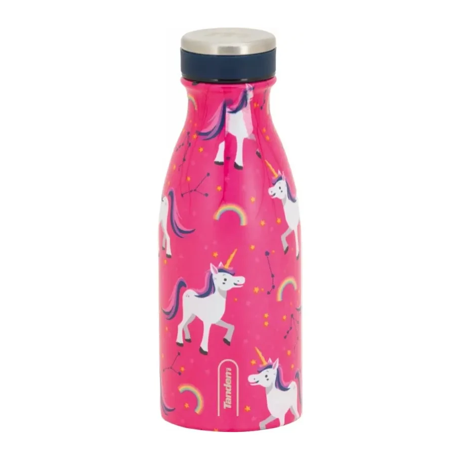 [541269] BOTELLA TERMICA UNICORNIOS ROSAS 350ML - SPORTANDEM