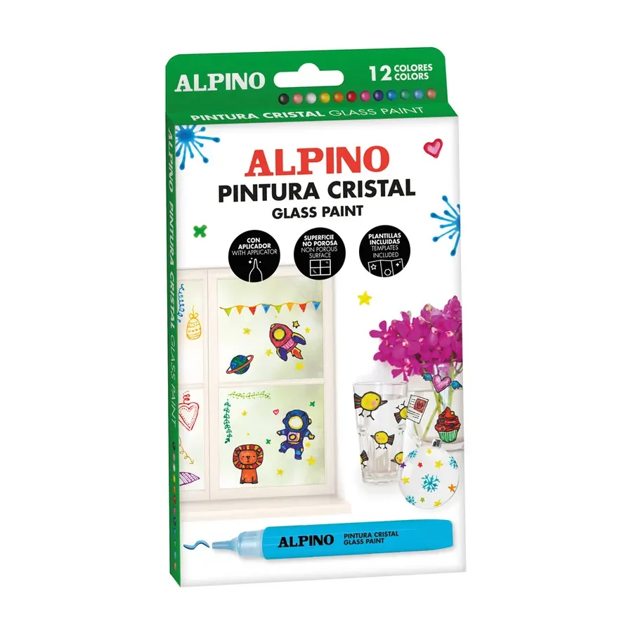 [000028] ALPINO CRISTAL CREA PINTURA 12COL