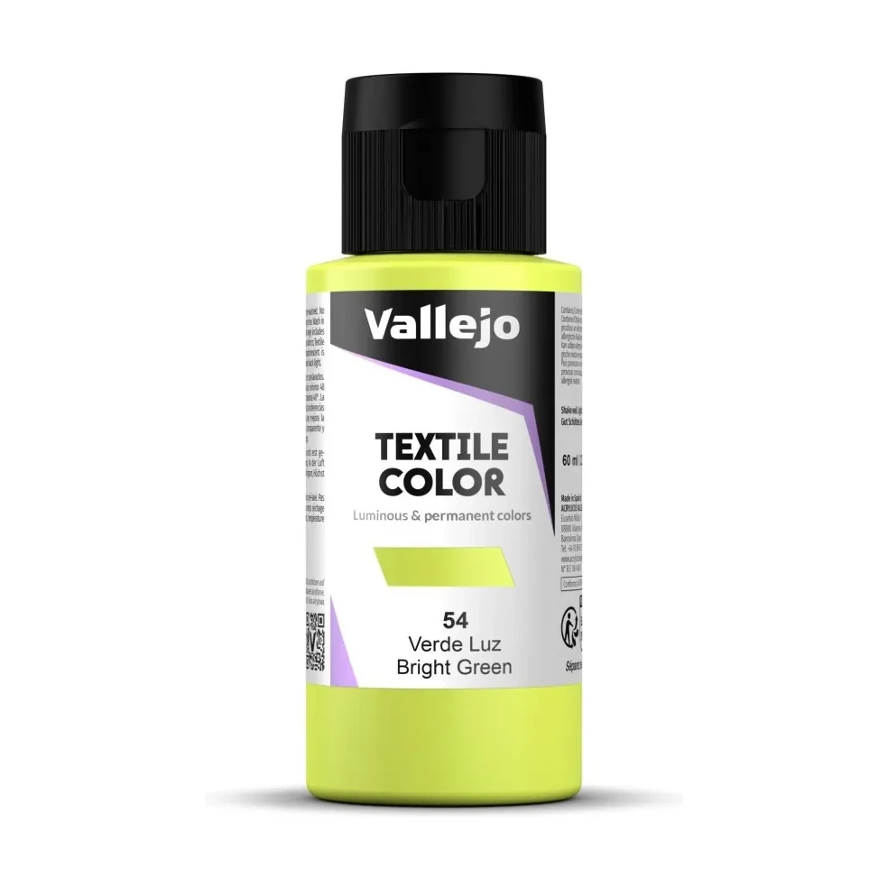 [240054] PINTURA TEXTIL VALLEJO Nº 54 VERDE LUZ 60 ML