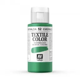 PINTURA TEXTIL VALLEJO Nº52 ESMERALDA 60 ML  