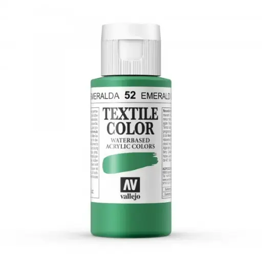 [240052] PINTURA TEXTIL VALLEJO Nº52 ESMERALDA 60 ML  