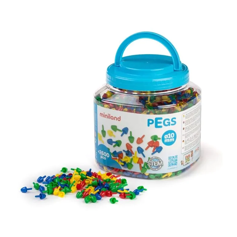 [31810] JUEGO PEGS PRIMARY COLORS 2600 PIEZAS