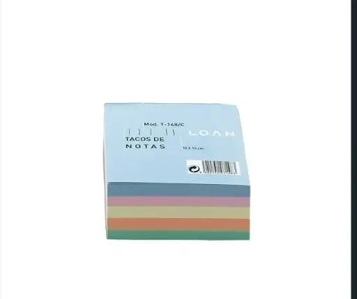 [000148] TACO DE NOTAS LOAN COLOR 10X10 