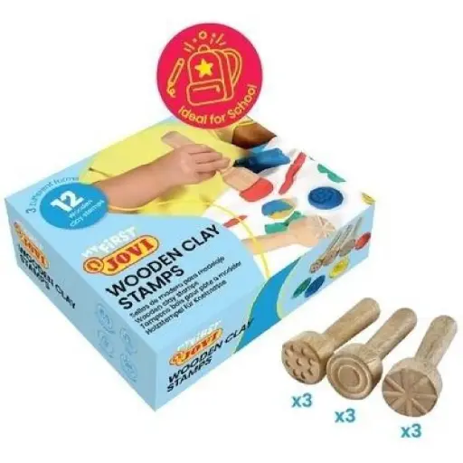 [649489] SELLOS DE MADERA SURTIDAS MY FIRST PLASTILINA BABY JOVI 12UDS
