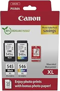[167264] CARTUCHO CANON PG-545XL NEGRO+ CL-546XL COLOR