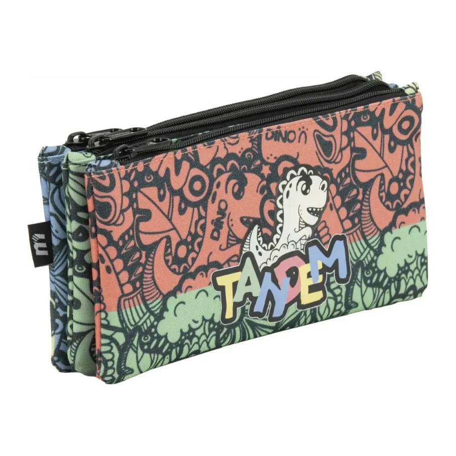 [541365] ESTUCHE PORTATODO DINONINO 3 BOLSILLOS - SPORTANDEM