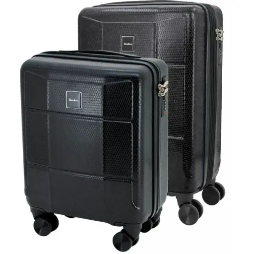[541384] SET MALETA EXPANDIBLE PALMA NEGRO CABINA 16 Y 20 - SPORTANDEM