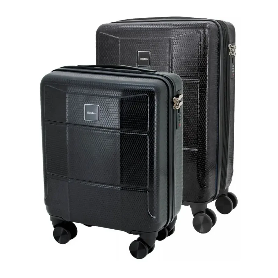 [541384] SET MALETA EXPANDIBLE PALMA NEGRO CABINA 16 Y 20 - SPORTANDEM