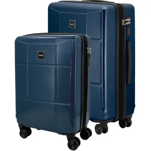 [541390] SET MALETA EXPANDIBLE PALMA AZUL CABINA 20 Y MEDIANA - SPORTANDEM