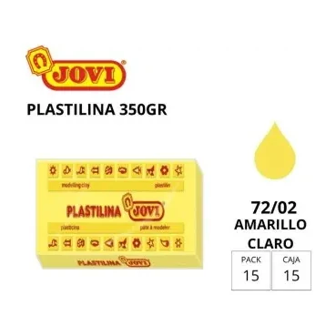 [649731] PLASTILINA JOVI GRANDE 72 AMARILLO CLARO 350 G