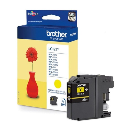 [166005] BROTHER CARTUCHO TINTA  AMARILLO LC121YBP