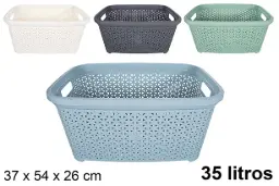 CESTA PLASTICO MULTIUSOS 35L