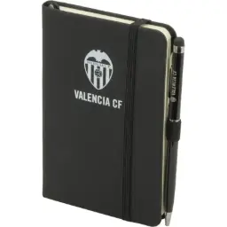 LIBRETA A5 NEGRA CON BOLIGRAFO METAL VALENCIA - SPORTANDEM