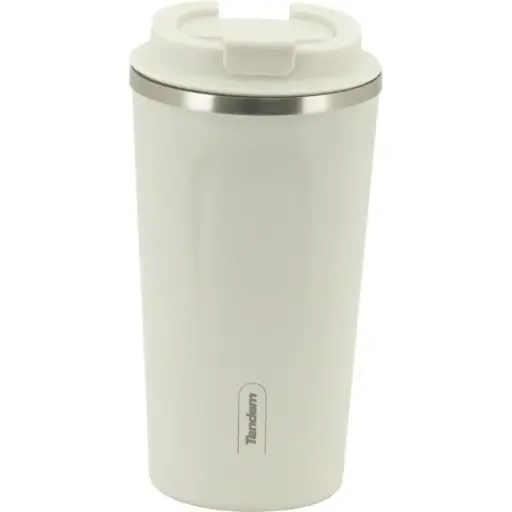[541553] VASO ACERO INOXIDABLE COLOR BLANCO - SPORTANDEM