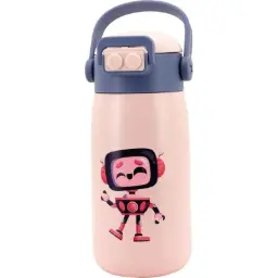 BOTELLA ROBOT COLOR ROSA 560ML - SPORTANDEM