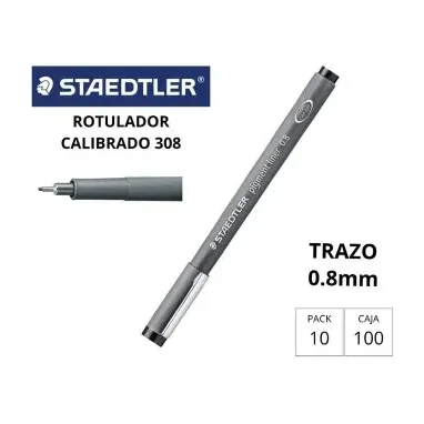 [308001] ROTULADOR CALIBRADO STAEDTLER NEGRO 01MM 308-01-9 