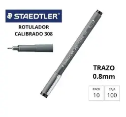 ROTULADOR CALIBRADO STAEDTLER NEGRO 03MM 308-03-9  