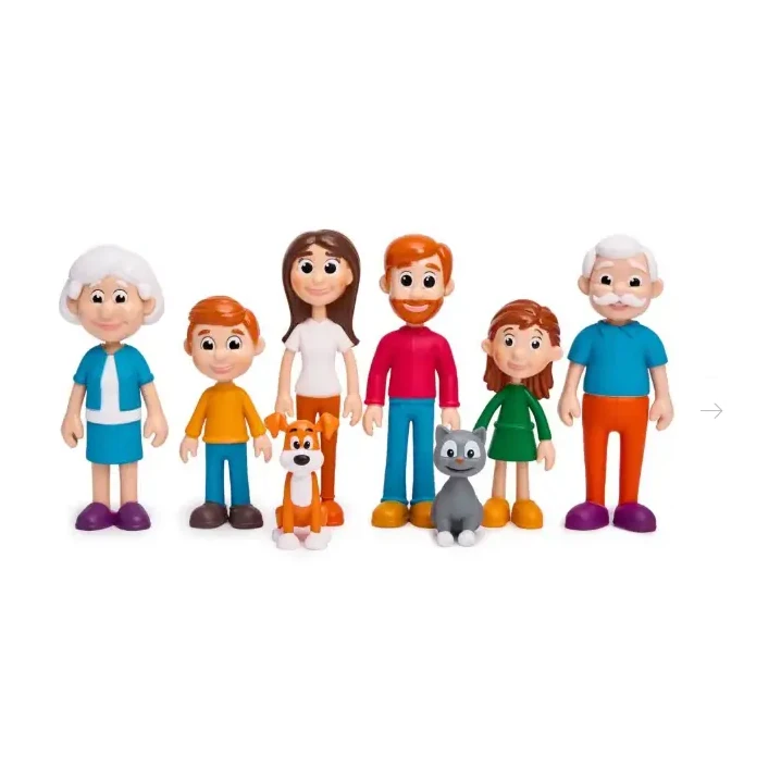 [027350] FIGURAS FAMILIAS DE PIEL CLARA 8 FIGURAS