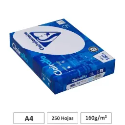 PAPEL A4 160GR BLANCO 250 HOJAS CLAIREFONTAINE