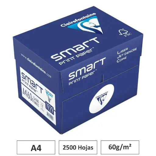 [541703] PAPEL A4 CLAIRALFA 60G CAJA 2500 HOJAS