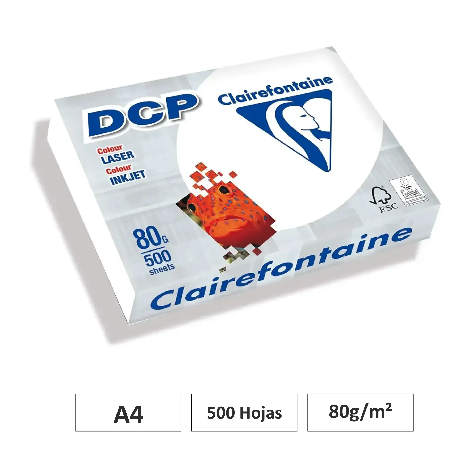 [541708] PAPEL CLAIRALFA BLANCO A4 500 HOJAS 80G CLAIREFONTAINE