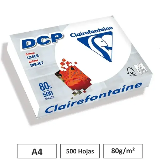 [541708] PAPEL CLAIRALFA BLANCO A4 500 HOJAS 80G CLAIREFONTAINE