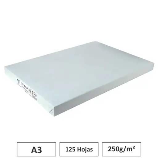 [541713] PAPEL CLAIRALFA BLANCO A3 125 HOJAS 250G CLAIREFONTAINE