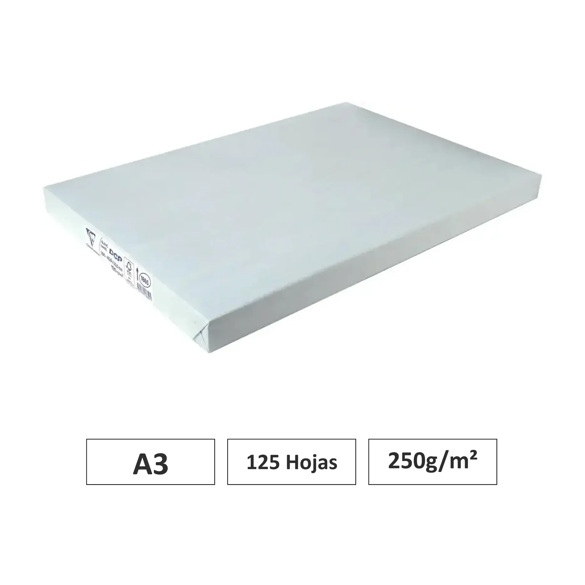 [541713] PAPEL CLAIRALFA BLANCO A3 125 HOJAS 250G CLAIREFONTAINE