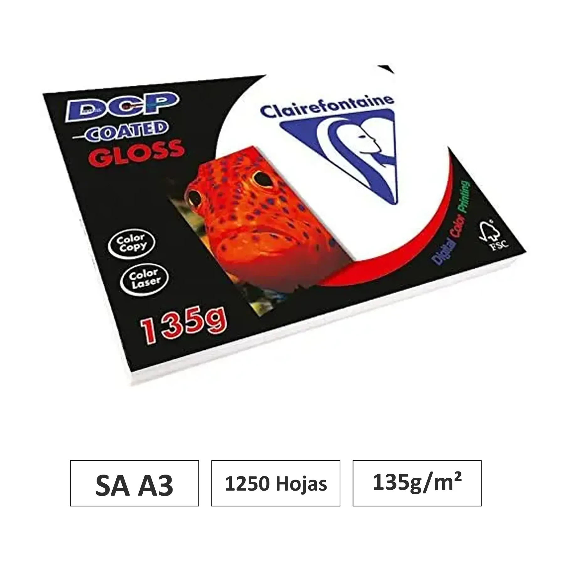 [541719] PAPEL DCP BLANCO 135G 250 HOJAS 