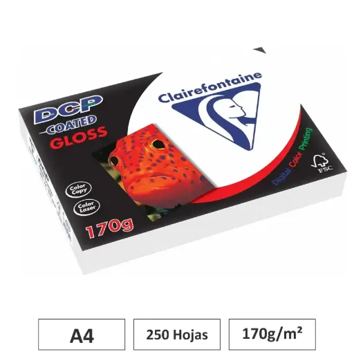 [541720] PAPEL BLANCO A4 250 HOJAS 170G CLAIREFONTAINE