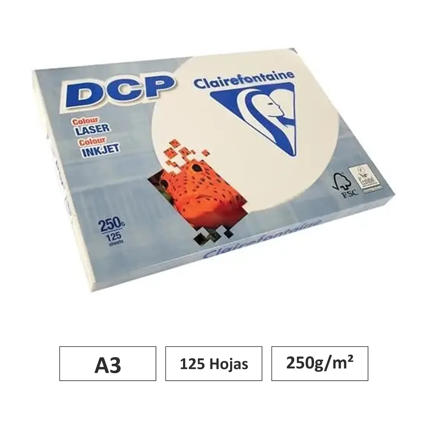 [541733] PAPEL DCP MARFIL A3 250G 125 HOJAS 