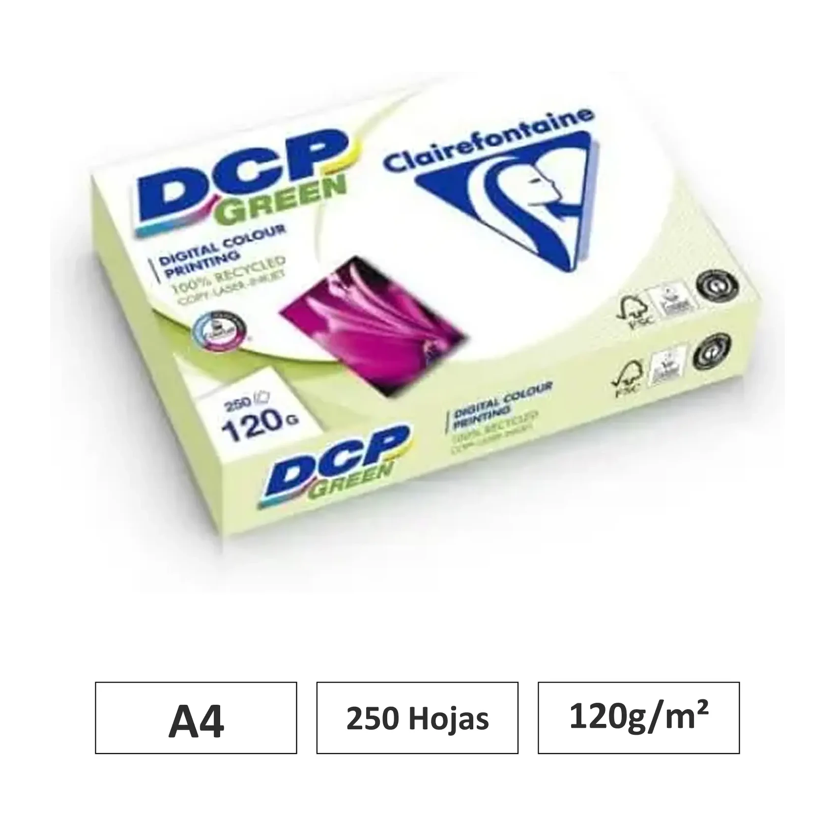 [541735] PAPEL BLANCO A4 120G 250 HOJAS RECICLADO