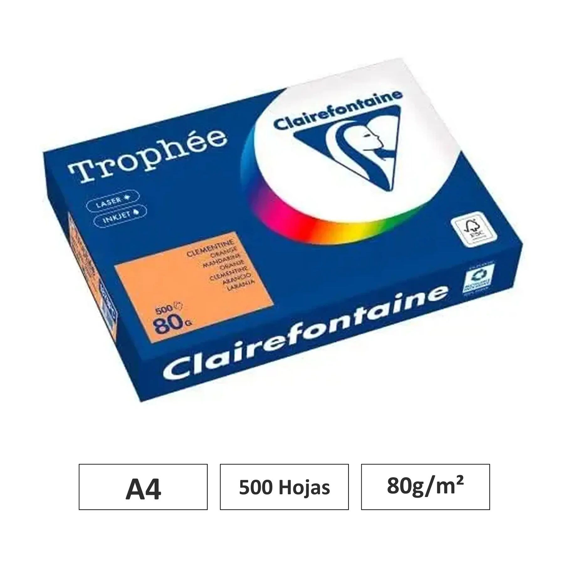 [541739] PAPEL CLEMENTINA A4 500 HOJAS 80G 