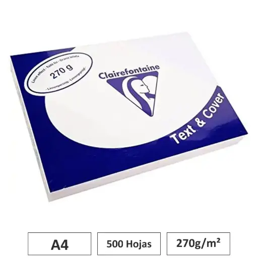 [541769] CUBIERTAS DE ENCUADERNACION A4 270G CLAIREFONTAINE