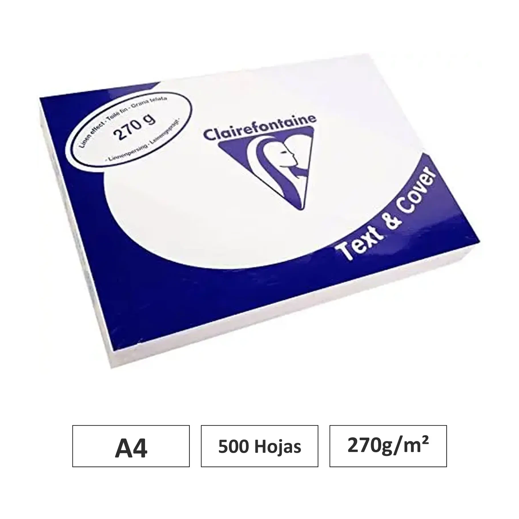 [541769] CUBIERTAS DE ENCUADERNACION A4 270G CLAIREFONTAINE