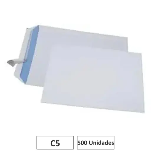 [541821] SOBRES BLANCOS C5 500 UNIDADES CLAIREFONTAINE