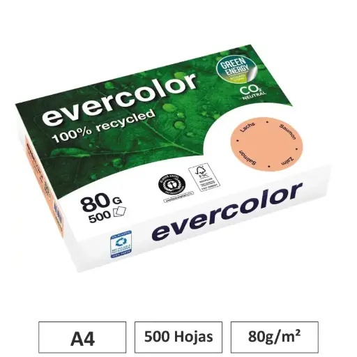 [541827] PAPEL SALMON A4 80G 500 HOJAS 