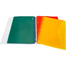 CARPETA ANILLAS PP-A4 4X25MMTRANSP.MULTICOLOR