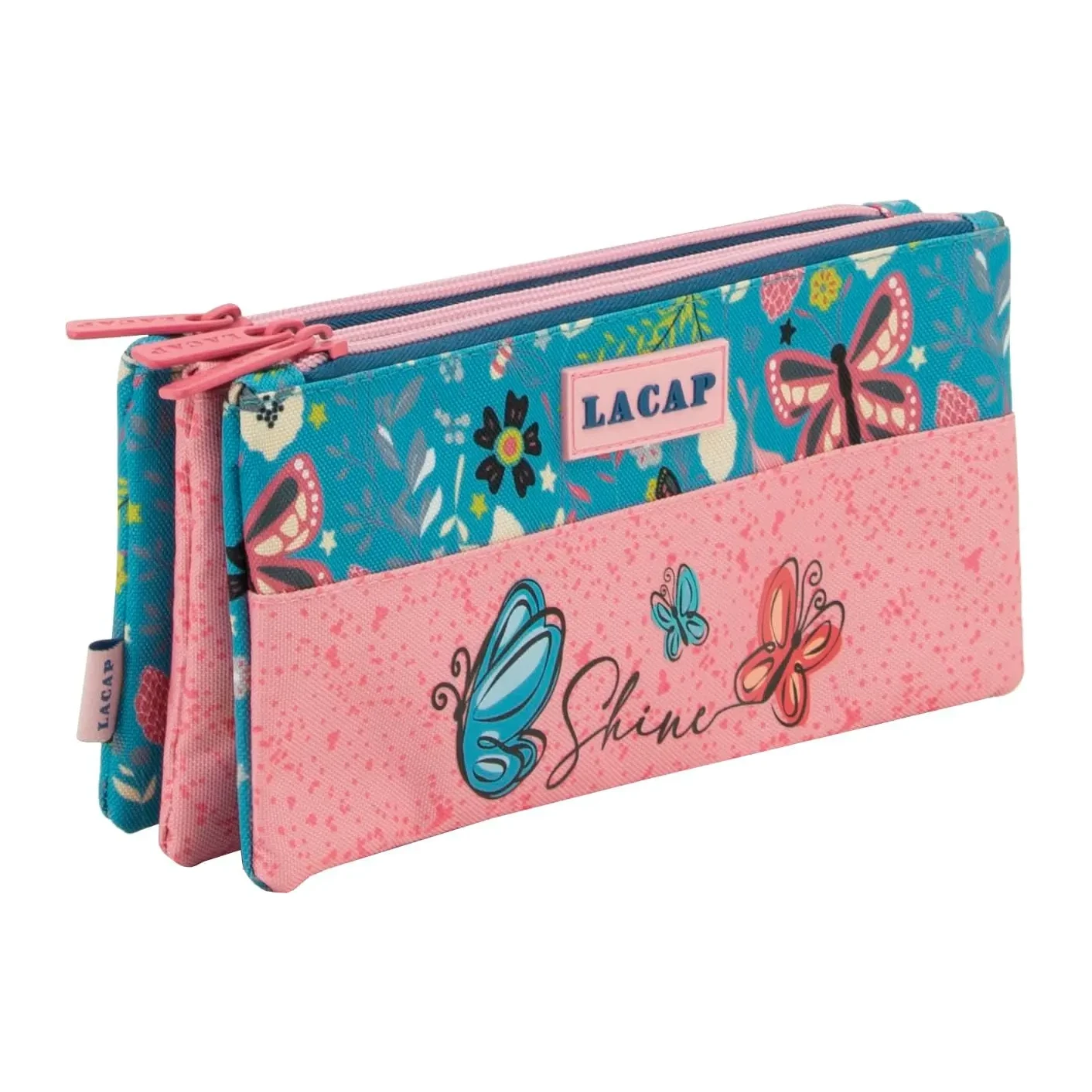[541832] ESTUCHE PORTATODO LACAP BUTTERFLY 3 BOLSILLOS IND. - SPORTANDEM